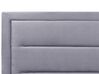 Velvet EU Double Size Ottoman Bed Dark Grey ROUEN_843800
