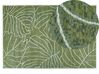 Cotton Area Rug Monstera Leaf Pattern 140 x 200 cm Green SARMIN _854480