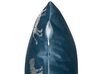 Koristetyynysetti sininen sametti tiikerikuvio 45x45cm BLUEBELL_769103