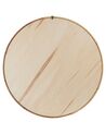 Rattanowe okrągłe lustro ścienne ⌀ 60 cm naturalne BARUNG_827876