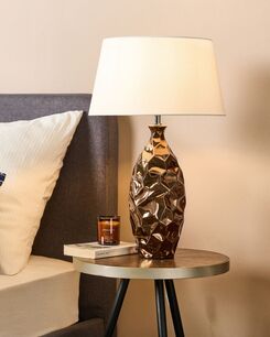 Pöytävalaisin keraaminen kuparinen TORI Pöytävalaisin keraaminen kuparinen TORI