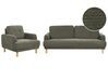 4-Sitzer Sofa Set Cord dunkelgrün TUVE_912083