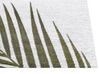 Cotton Area Rug Leaves Motif 140 x 200 cm Green BARZAH_854014