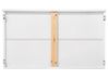Lit superposé en bois blanc 90 x 200 cm avec tiroirs REGAT_797165