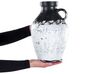 Terakotová dekoračná váza 33 cm čierno-biela MASSALIA_850304