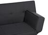 Canapé-lit en tissu noir BRISTOL_905030