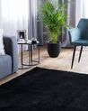 Fekete hosszú szálú szőnyeg 200 x 200 cm DEMRE_820681