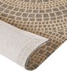 Teppich Jute beige / grau 80 x 150 cm geometrisches Muster Kurzflor ARIBA_852798