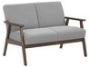 2 Seater Fabric Sofa Grey ASNES_786846