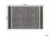 Venkovní koberec 120 x 180 cm černobílý BALLARI_766568