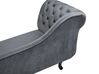 Left Hand Chaise Lounge Velvet Grey NIMES_696818