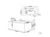 Whirlpool Bath with LED 1720 x 830 mm White MONTEGO_782235
