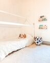 Łóżko dziecięce domek drewniane 90 x 200 cm białe TOSSE_915799