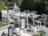 Conjunto de 4 cadeiras de jardim em alumínio cinzento PERETA_738738