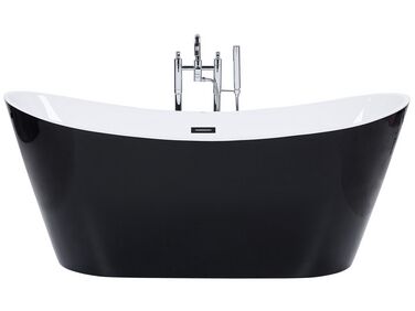 Fekete szabadon álló fürdőkád 180 x 78 cm ANTIGUA