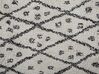 Teppich Baumwolle weiß / schwarz 140 x 200 cm cm Kurzflor AGADIR_831343