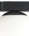 Lámpara de pared de vidrio negro/blanco 86 cm con maceta ISABELLA_872807