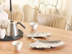 Koristetarjotin alumiini hopea 2 kpl PALENQUE