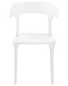 Sada 8 jídelních židlí bílé GUBBIO_853006