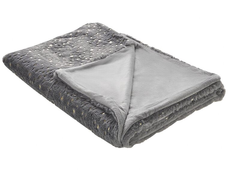Blanket 130 x 180 cm Grey ALAZEYA _820212