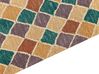 Teppich Wolle mehrfarbig 160 x 230 cm geometrisches Muster Kurzflor KESKIN_836638