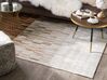 Béžový kožený koberec 160 x 230 cm YAGDA_743516