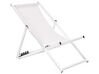 Folding Deck Chair White LOCRI_745402