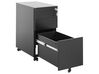 3 Drawer Metal Filing Cabinet Black BOLSENA_783643
