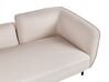 Right Hand Boucle Chaise Lounge Light Beige CHEVANNES_858661