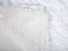 Manta de poliéster blanco crema 200 x 220 cm KANDILLI_787310