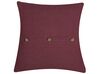 Set of 2 Cushions Striped 43 x 43 cm Red CAMPANULA_801665