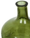 Blumenvase Glas olivgrün 30 cm KERALA_830541