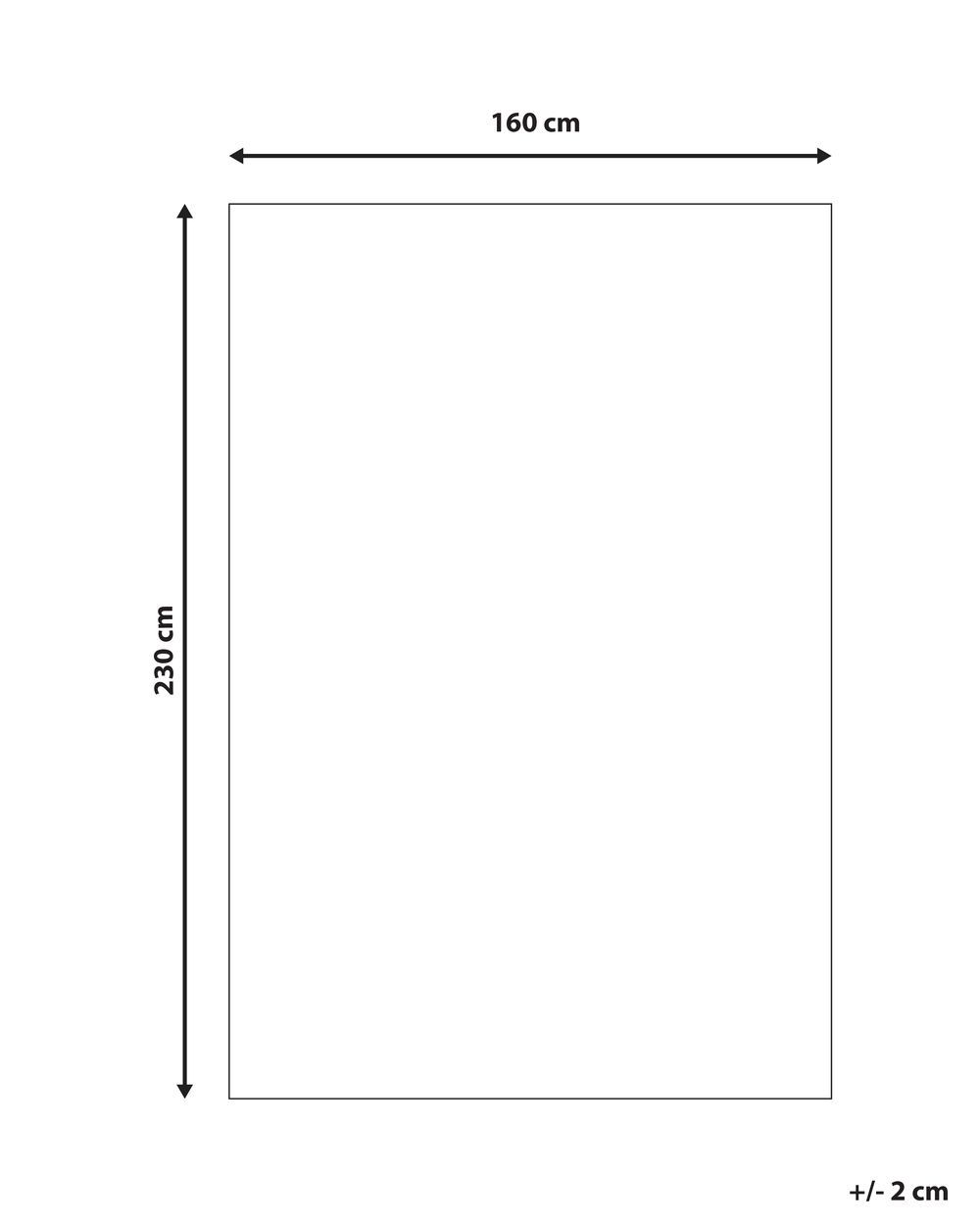 Shaggy Area Rug 160 x 230 cm Salt and Pepper DEMRE Beliani.co.uk