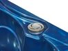 Whirlpool Outdoor blau mit LED quadratisch 210 x 210 cm TULAROSA_818715