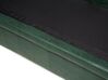 Čalouněná pohovka v zelené barvě imitace kůže CHESTERFIELD_696536