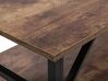 Coffee Table with Shelf Dark Wood with Black BOLTON_757213