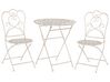 Ensemble de terrasse bistrot table et 2 chaises beiges TRIESTE _749923