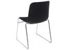 Set of 4 Plastic Conference Chairs Black NULATO_902245