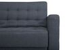 3 Seater Fabric Sofa Bed Dark Grey ABERDEEN_719057