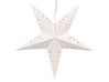 Lot de 2 étoiles décoratives LED 45 cm en papier brillant blanc MOTTI_835511