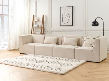 4-seters modulær sofa beige LEMVIG