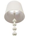 Stehlampe Metall / Leinen weiß 160 cm KRIOS_897215