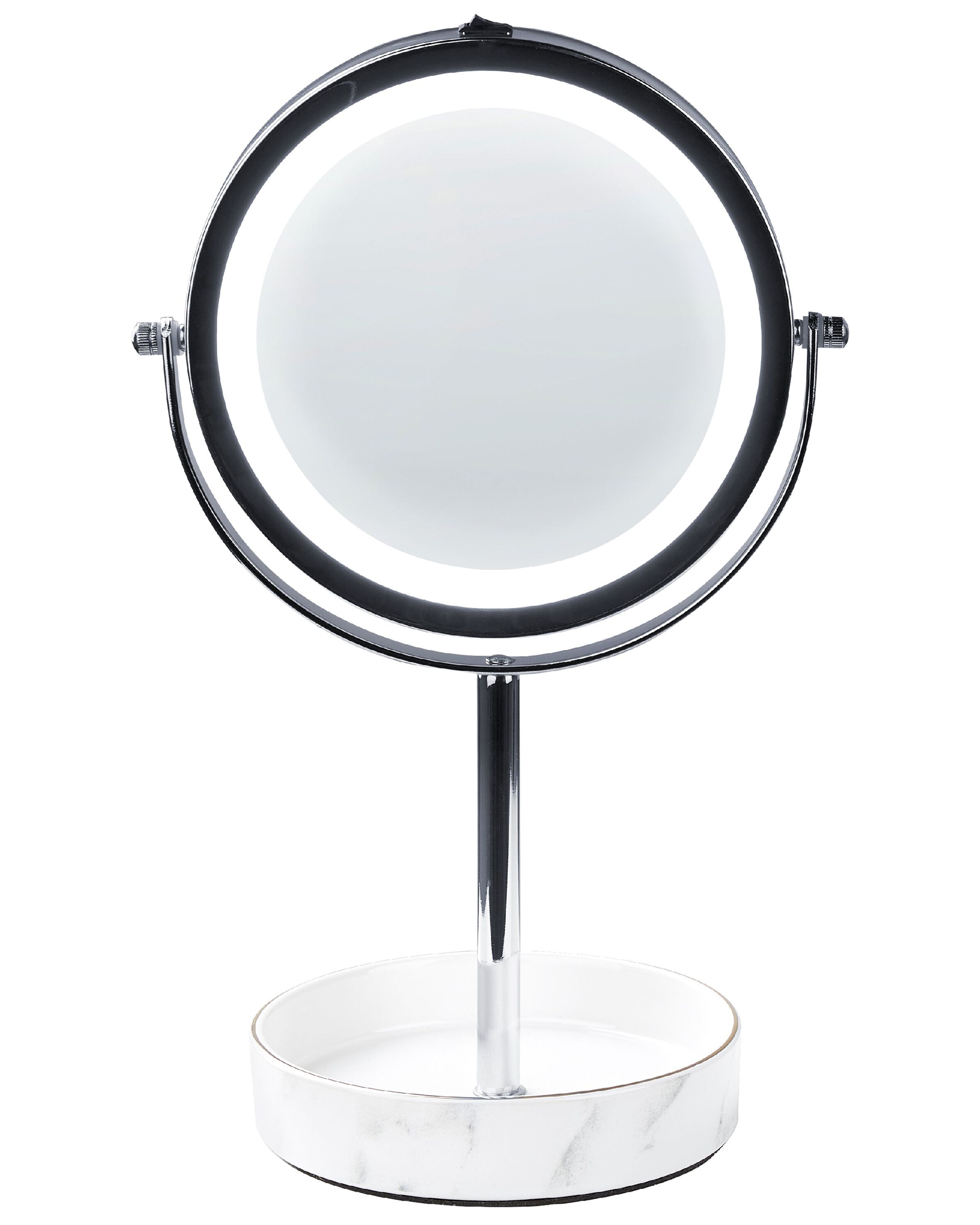 Miroir Maquillage Pliable, x10 Grossissement, 8 Cosmétique sur Pied pour Chambre et Voyage, 20 cm de Table, Double Visage Tournant de Rasage Miroir Maquillage Pliable, x10 Grossissement, 8 Cosmétique sur Pied pour Chambre et Voyage, 20 cm de Table, Double Visage Tournant de Rasage