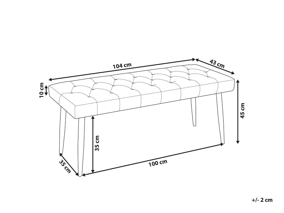 Bettbank Kunstleder beige ESSONNE | Beliani.de