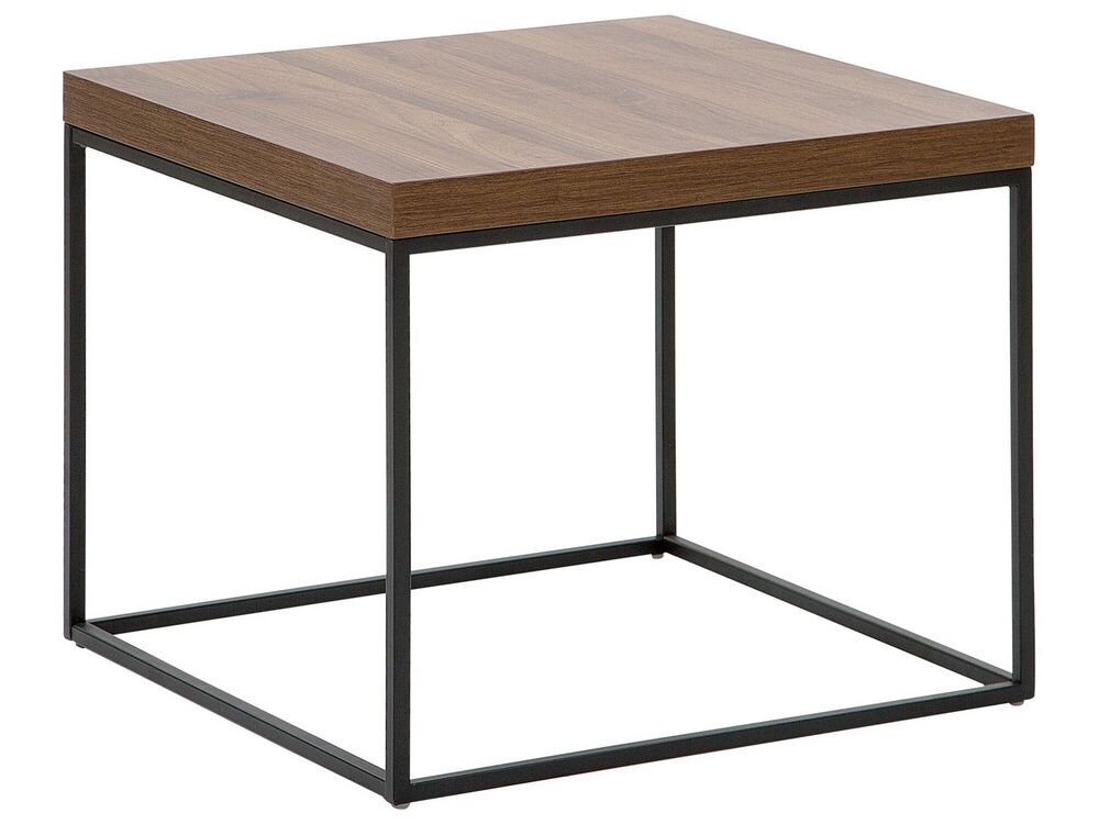 Side Table Dark Wood With Black Delano Ex Factury At Fair Right To Return Within 100 Days Side Table Dark Wood With Black Delano, Dark Wood Coffee And Side Tables