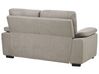 Conjunto de sofás com 5 lugares em tecido castanho claro VOGAR_901207