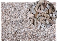 Matto nahka vaalea beige 160 x 230 cm MUT