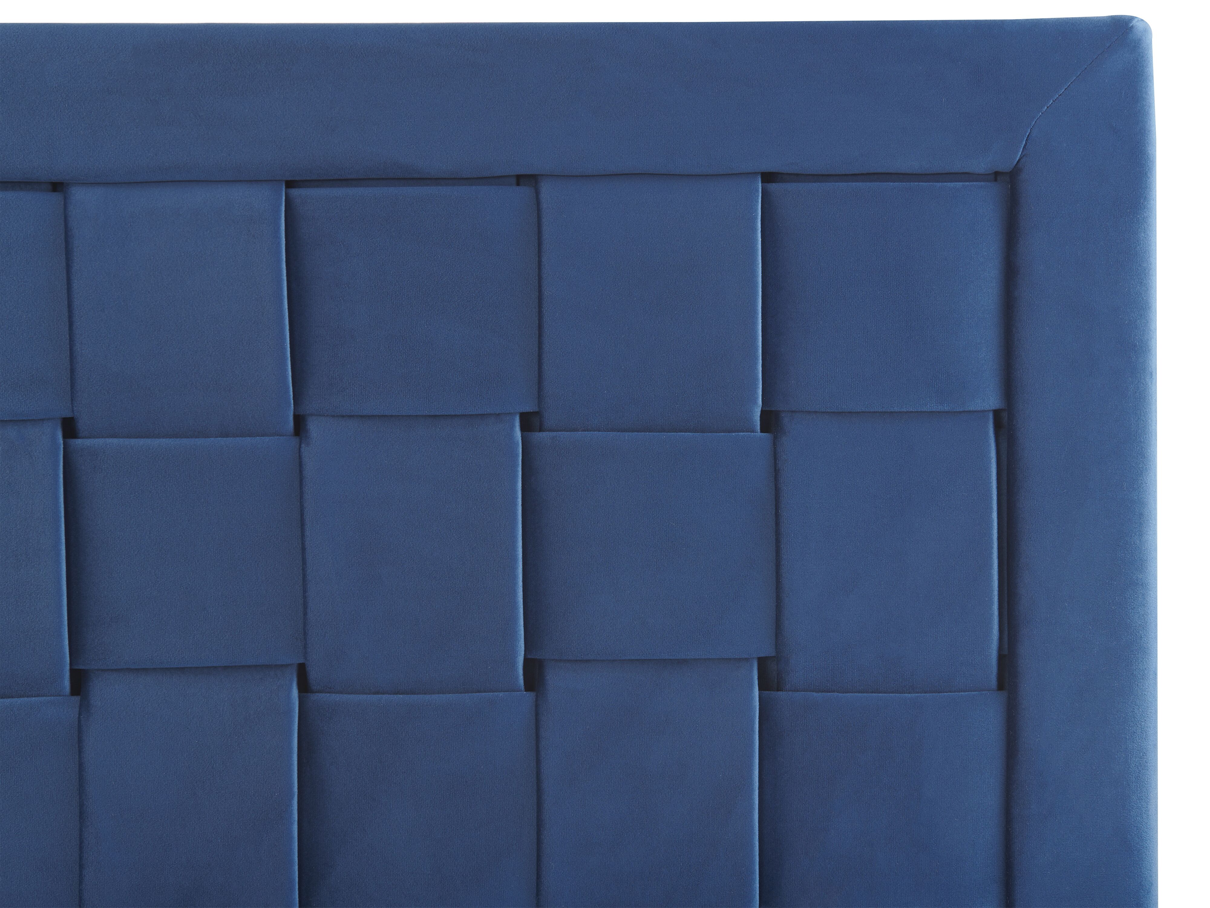 Lit Coffre 160 X 200 Cm Velours Bleu Canard + Matelas - RILIODA De Pascal Morabito Lit Coffre 160 X 200 Cm Velours Bleu Canard + Matelas - RILIODA De Pascal Morabito
