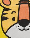 Dywan dziecięcy bawełniany motyw tygrysa 60 x 90 cm żółty RANCHI_790778