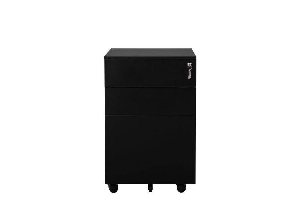 Aktenschrank schwarz POMA | Beliani.ch